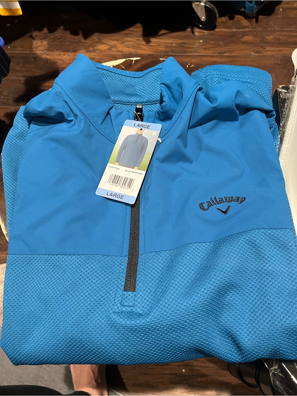 Mens Callaway callout size large blue pullover